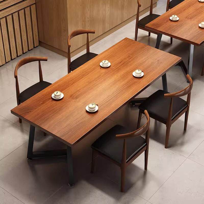 餐桌家用长方形桌椅套组简约出租房经济型客厅化桌子四人吃饭餐桌