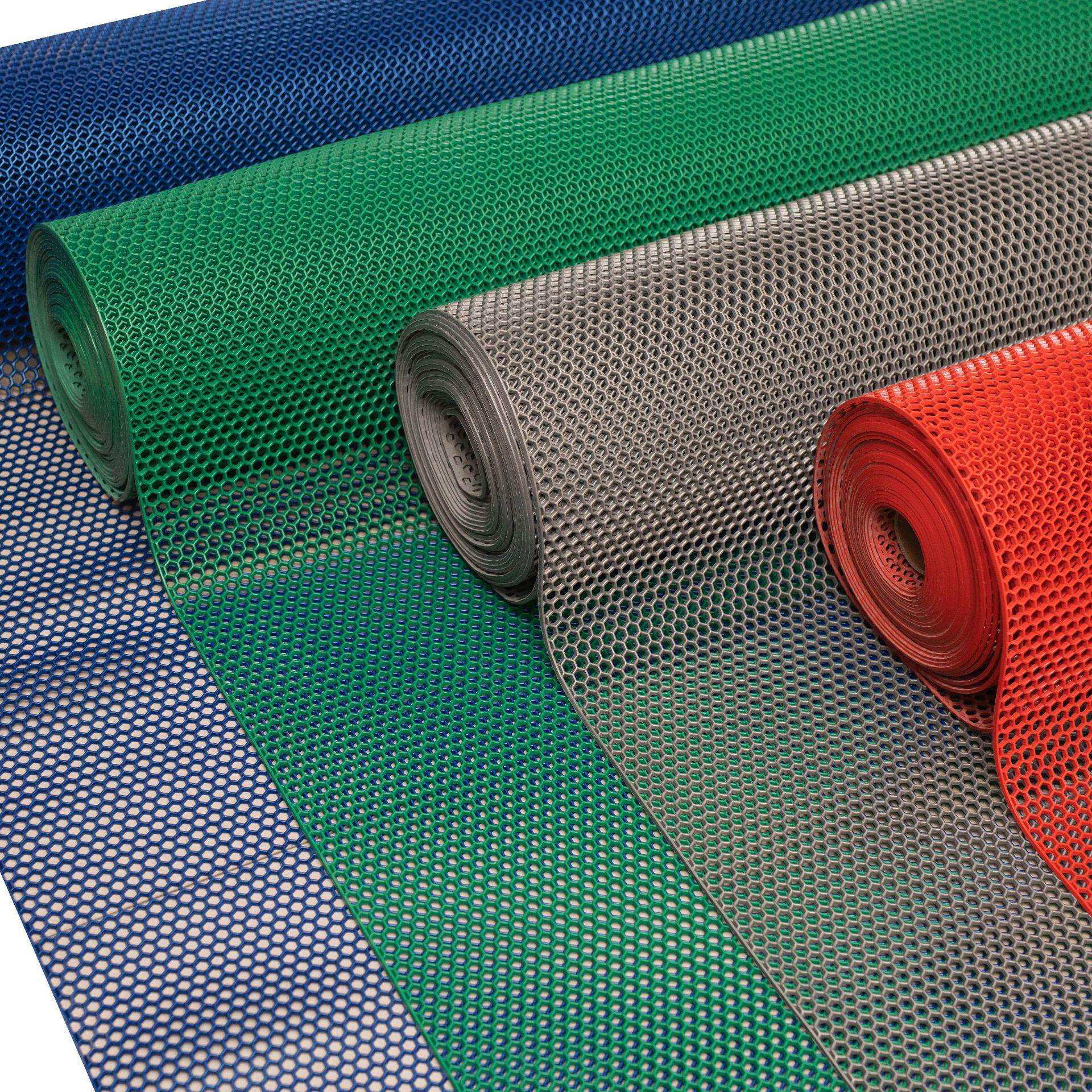 PVC防滑垫 六边形镂空隔水蜂窝垫卫生间泳池厕所走廊浴室厨房地毯