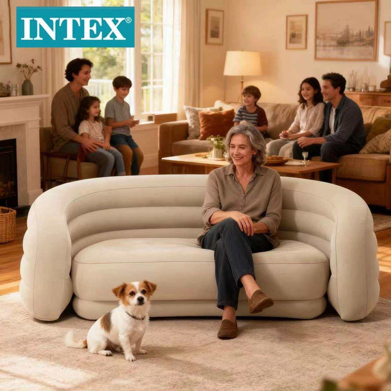 INTEX66571沙发居家懒人简易充气沙发多功能简约沙发