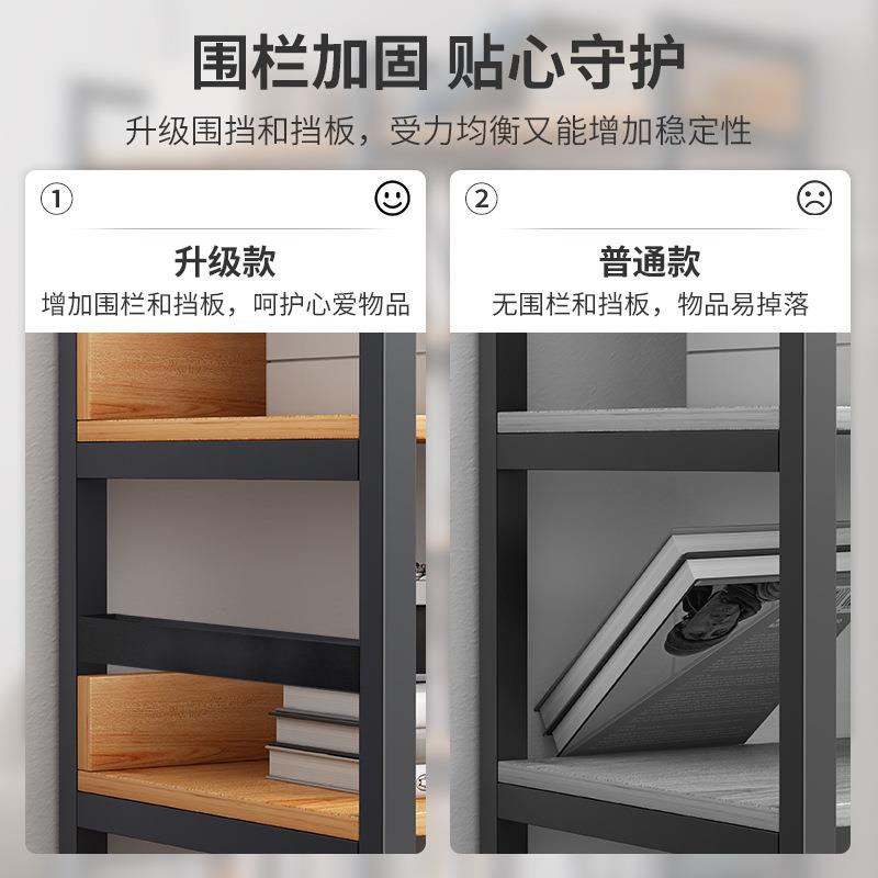 书架置物架落地简易客厅收纳架铁艺房间储物架办公室展示架书柜
