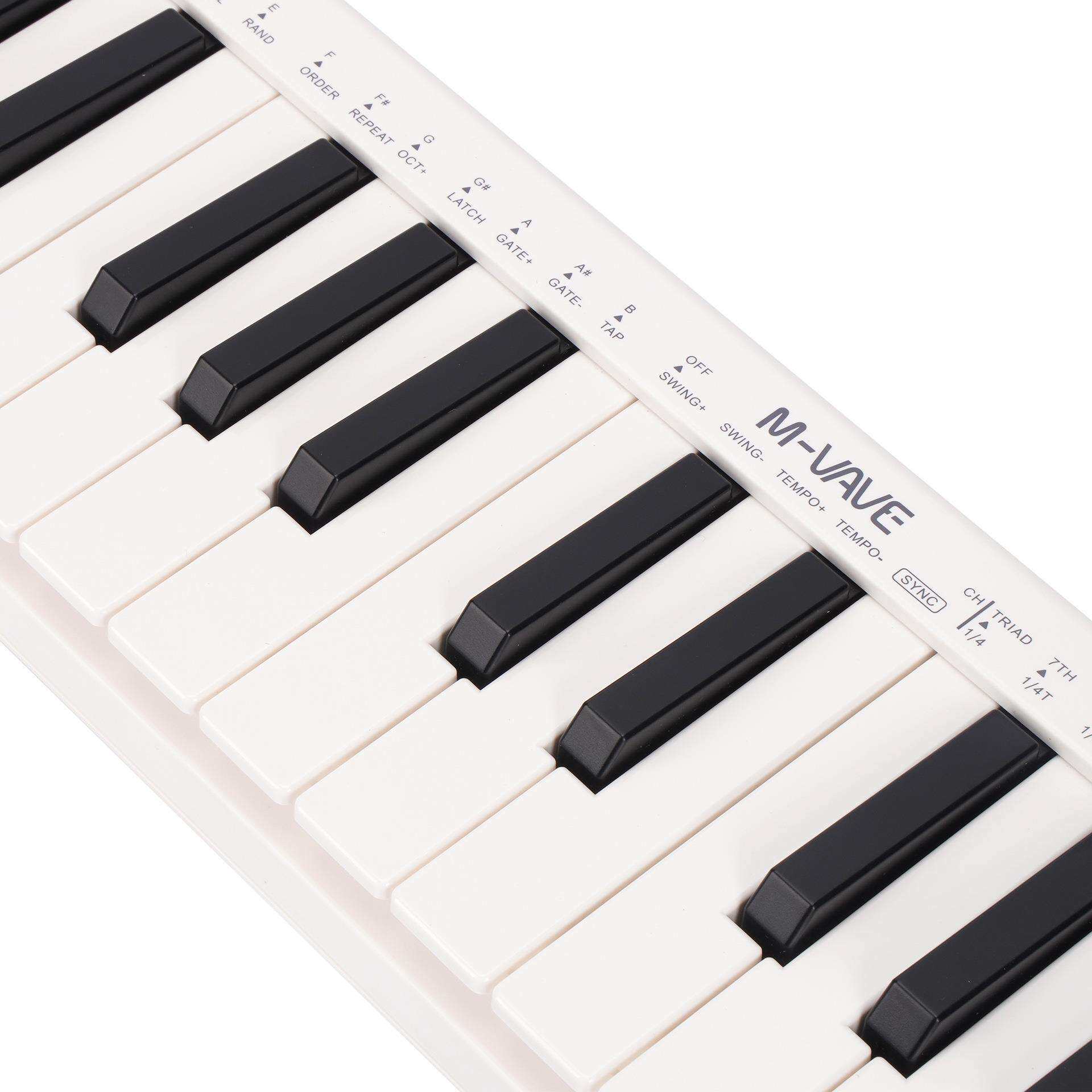 midi键盘控制器25键智能键盘乐器无线迷你midikeyboard无线便携