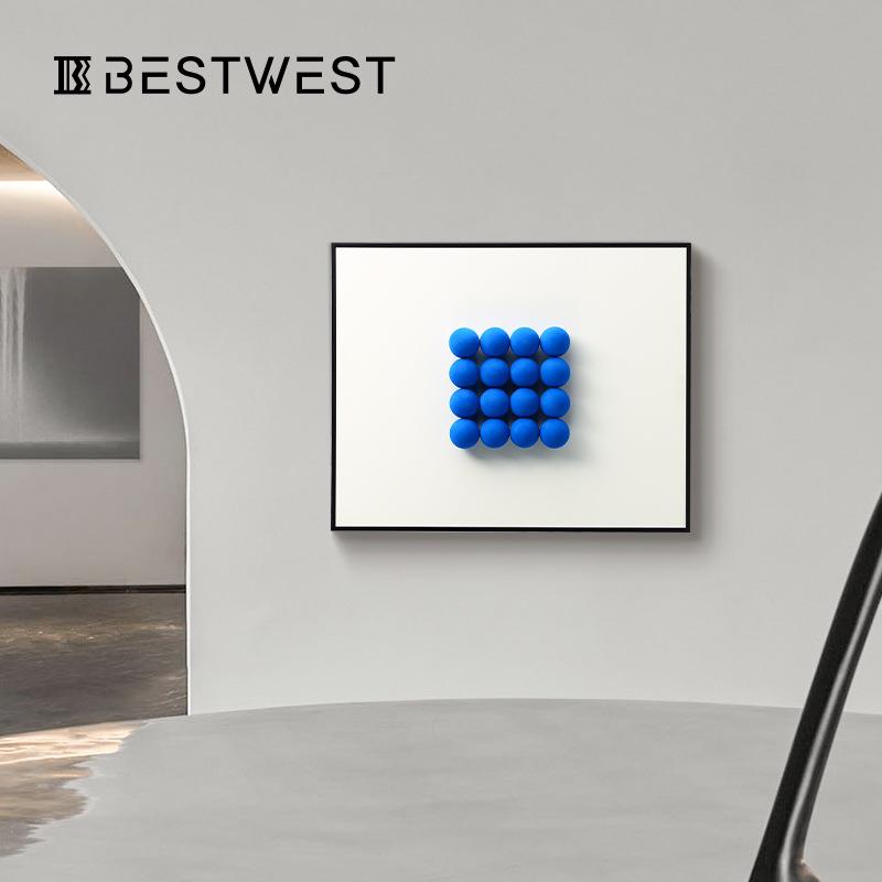 Best west 简约高档客厅立体装饰画 设计师家居软装沙发墙壁挂画