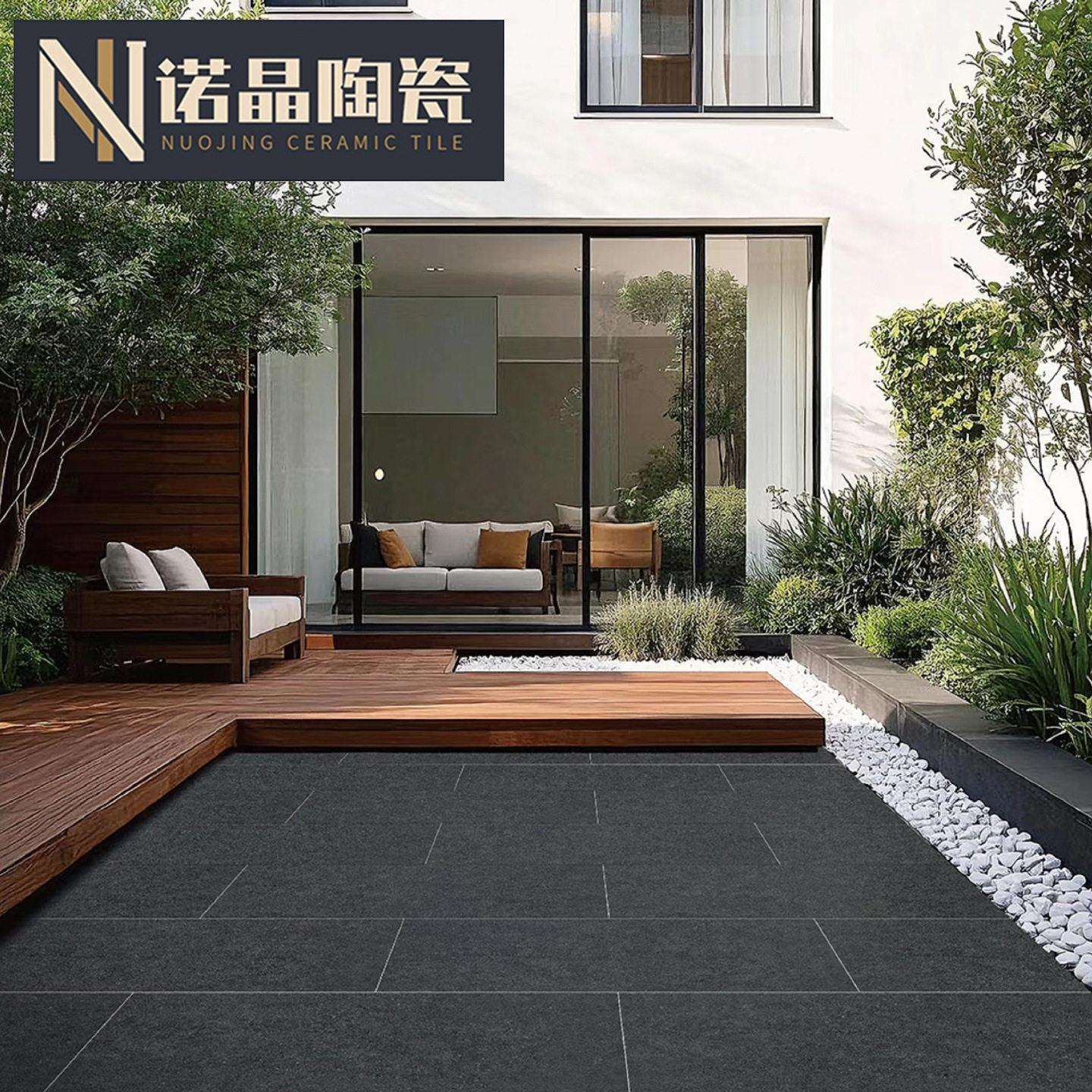 古堡灰全通体石英砖600x1200x20室内外加厚瓷砖地铺石复古砖全瓷