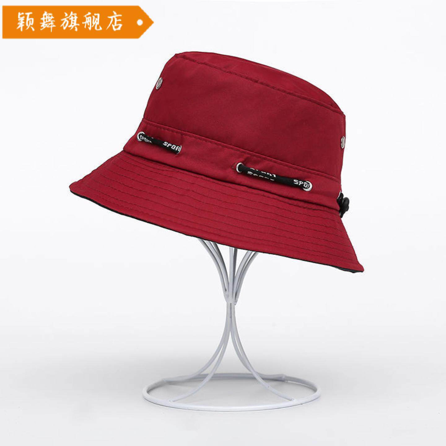 渔夫帽遮阳帽盆帽四季可戴户外旅游登山防晒防尘可折叠中老年帽