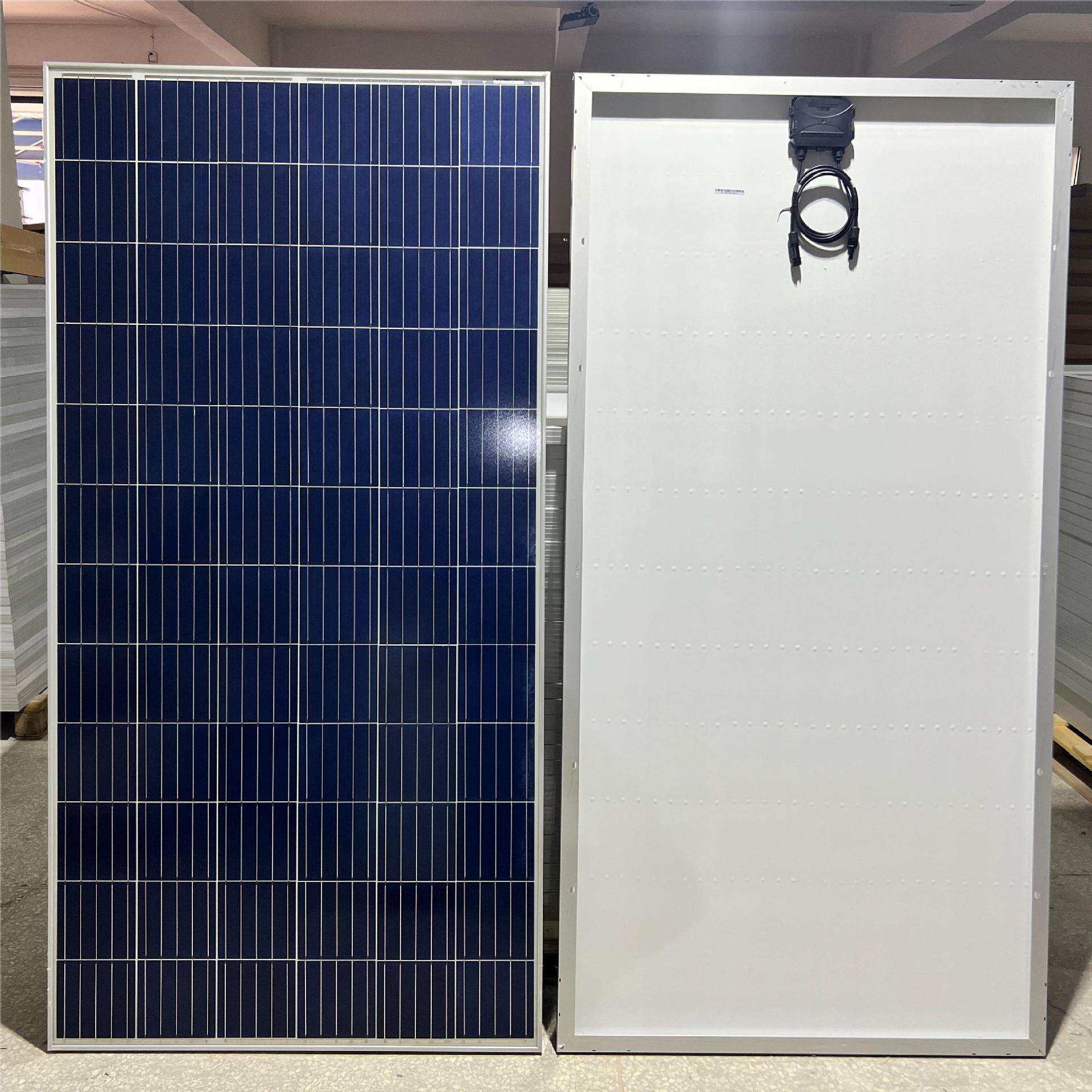 多晶320W330W太阳能电池板72片串340W5栅线24V335W光伏电站发电板