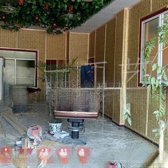 芦苇帘子大卷30米芦苇帘子大卷帘遮阳草帘竹帘芦苇席墙面装饰装修