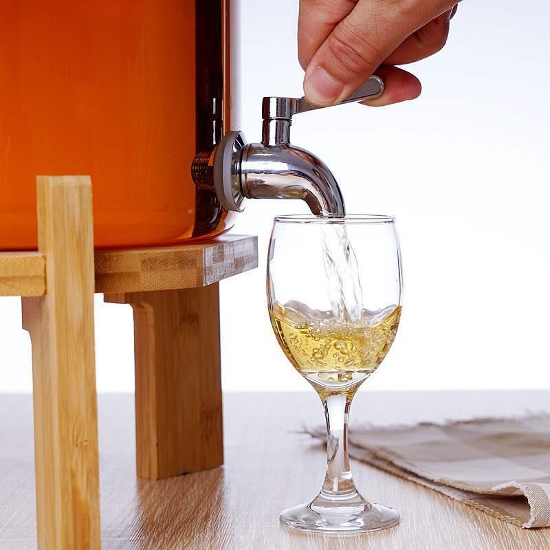 水果酵素桶自酿泡酒耐热玻璃瓶发酵密封罐果汁冷饮桶酒桶一键出水