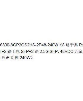 三旺 IES6300-8GP2GS2HS-2P48-240W 3onedata