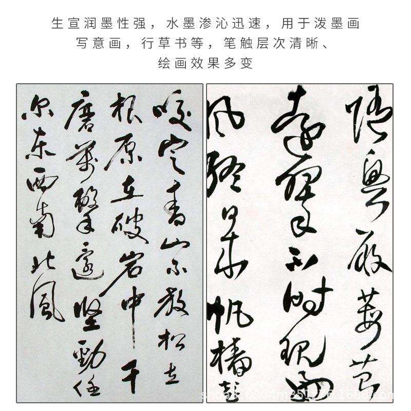 加厚檀皮宣净皮四尺六尺对开精品古法贡品宣创作专用纸名人收藏宣