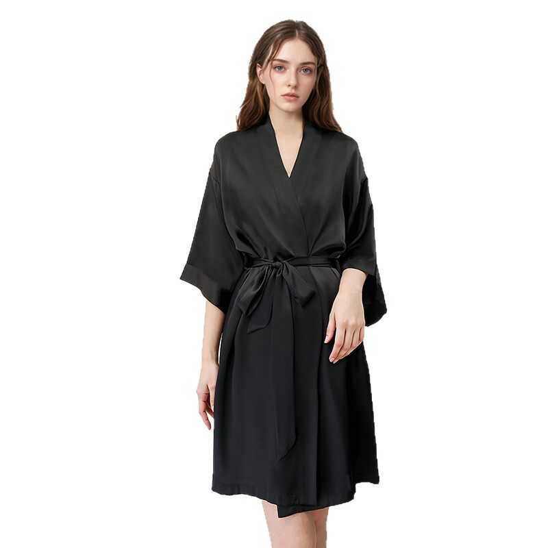 2026新款真丝睡袍女高级感100%桑蚕丝丝绸轻奢家居服晨袍