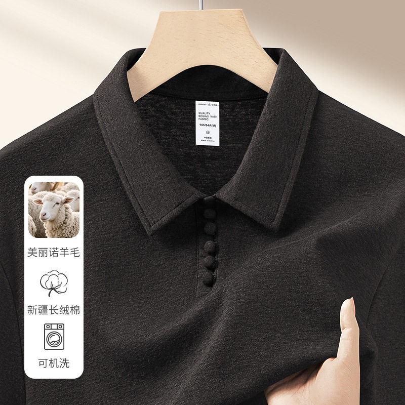 羊毛针织POLO衫短袖男2026年夏季薄款高端老钱风商务休闲翻领t恤