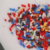 兼容散装 积木亲子互动游戏 颗粒积木串联拼插儿童益智玩具创意拼装