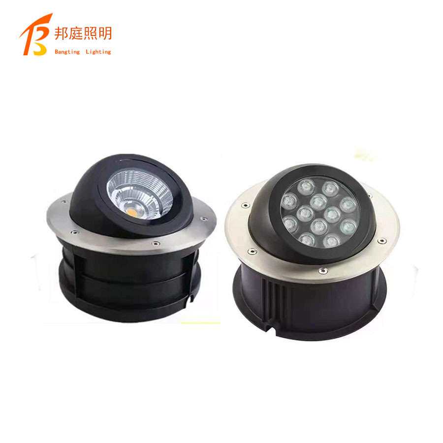 户外防水led地埋灯6W9W12W嵌入式地下灯 庭院草坪射灯圆形地面灯