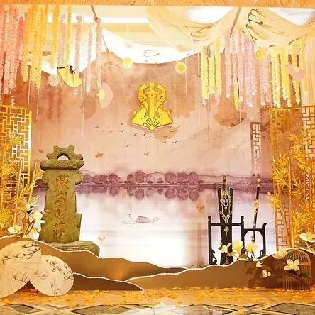 仿真银杏叶片秋天黄色假树叶婚庆造景拍照摄影橱窗装饰假叶子落叶