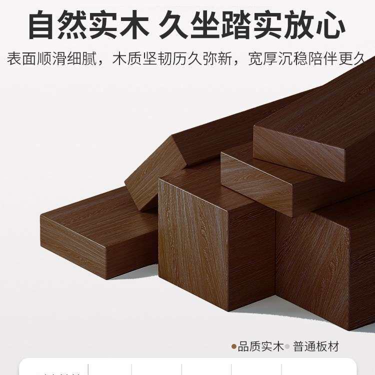 特厚实木凳子家用加厚大人客人备用结实餐桌圆高凳可叠放风车凳子