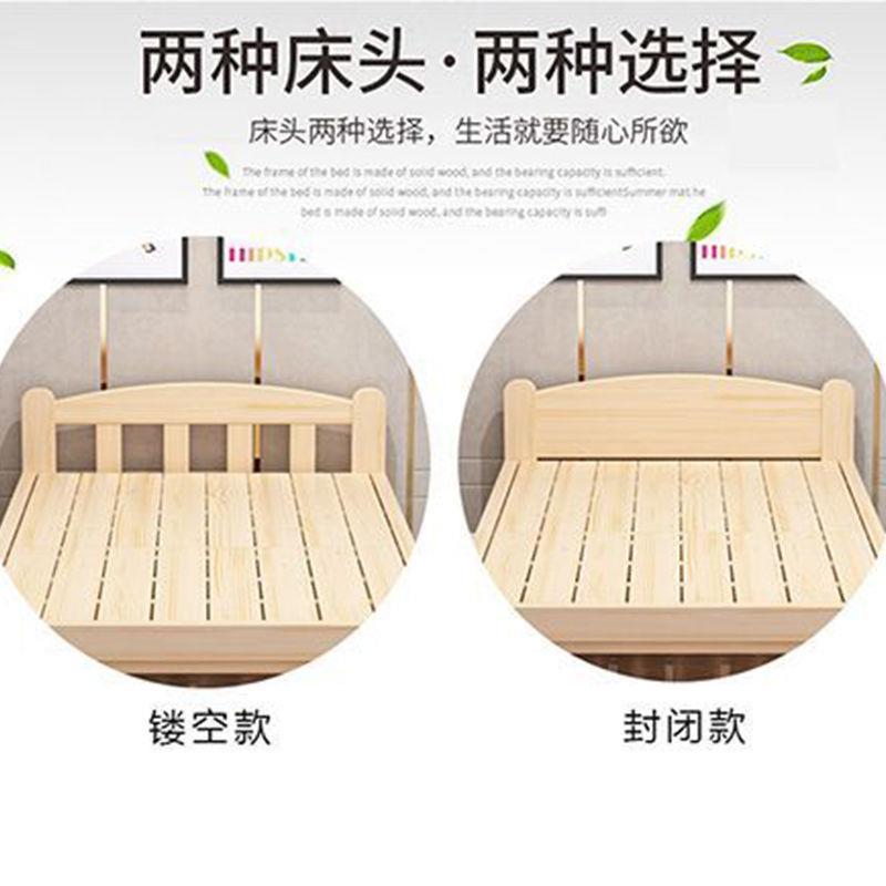 实木折叠安装折叠床单人床午休结实出租房简易木床成人小床家用