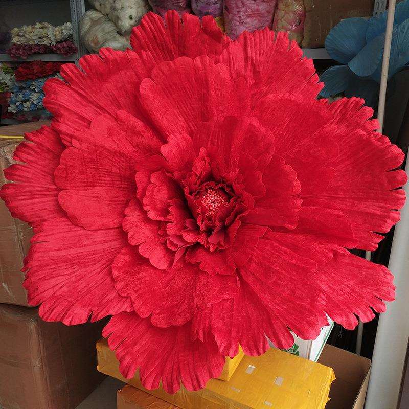 仿真花 大牡丹花头 婚庆装饰牡丹大号绢花 仿真花头装饰配件