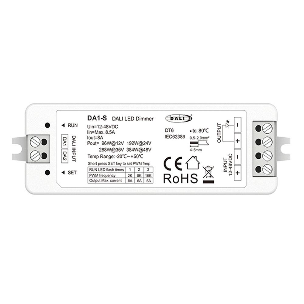 DC12-48V DALI-单地址4路调光器 普通灯具转DALI信号576W DA4-M