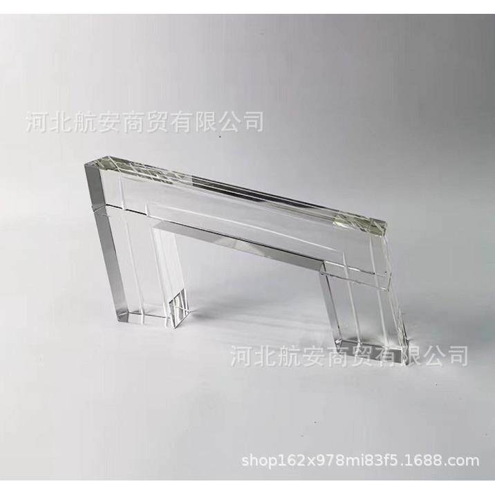 现代简约创意水晶工艺品字母摆件样板房售楼处桌面软装饰品装饰