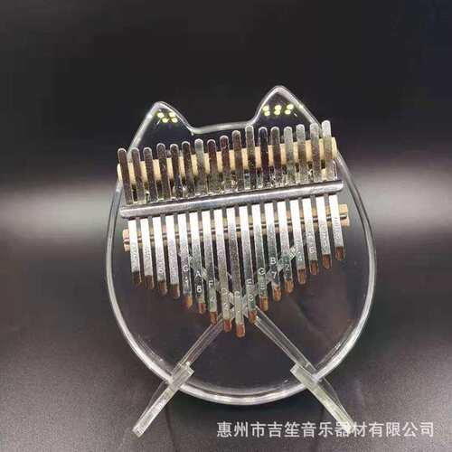 水晶透明拇指琴卡琳巴17音卡琳巴手指钢琴Kalimba手指琴