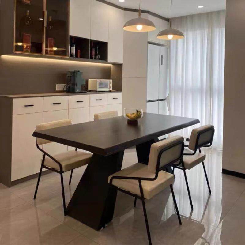 复古设计师餐桌长桌书桌实木办公桌家用原木会议桌现代简约北欧