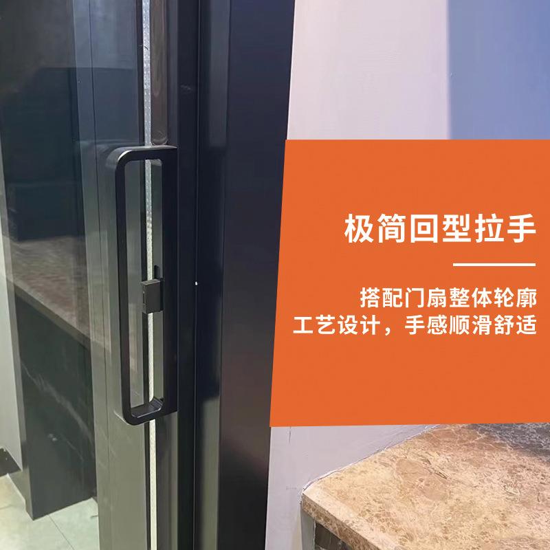 现代极窄铝边框推拉门阳台吊趟门客厅卧室吊轨移门书房吊趟推拉门