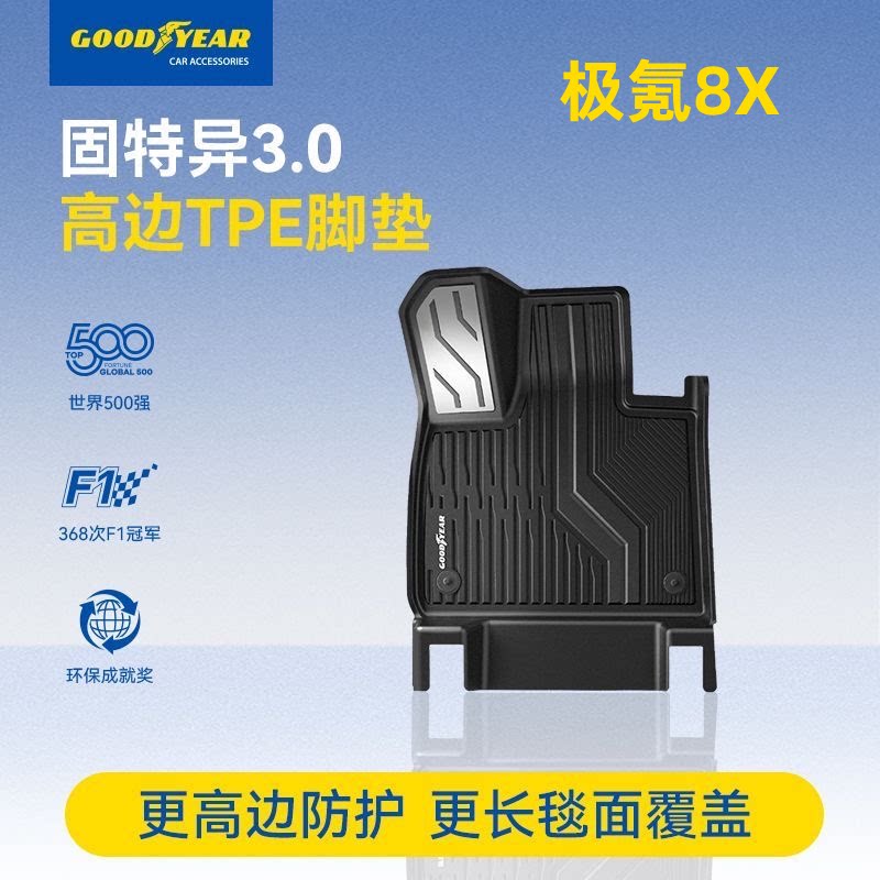 固特异tpe脚垫适用于极氪8X