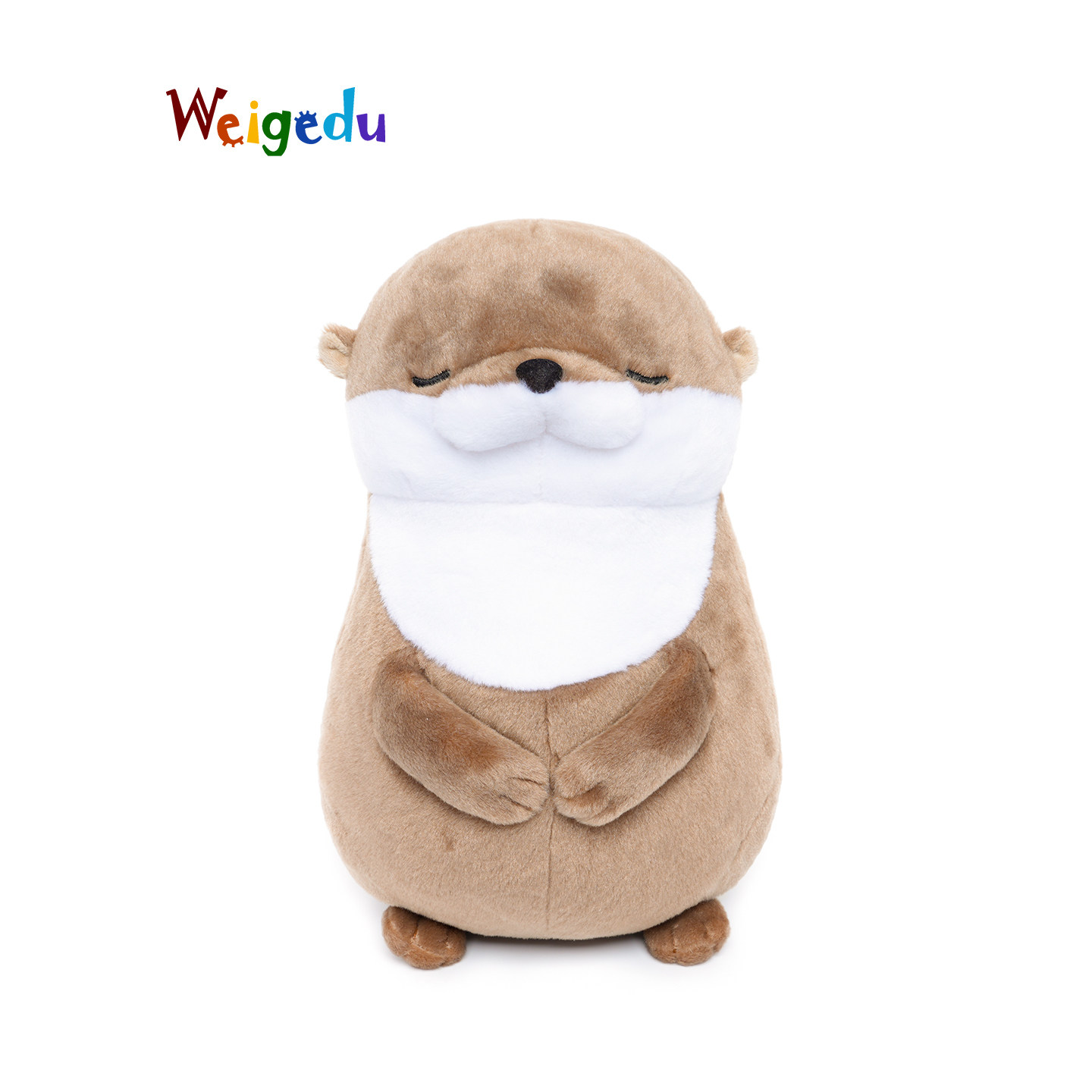 WEIGEDU水獭毛绒玩具公仔可爱安抚抱枕布娃娃女孩生日礼物送女友