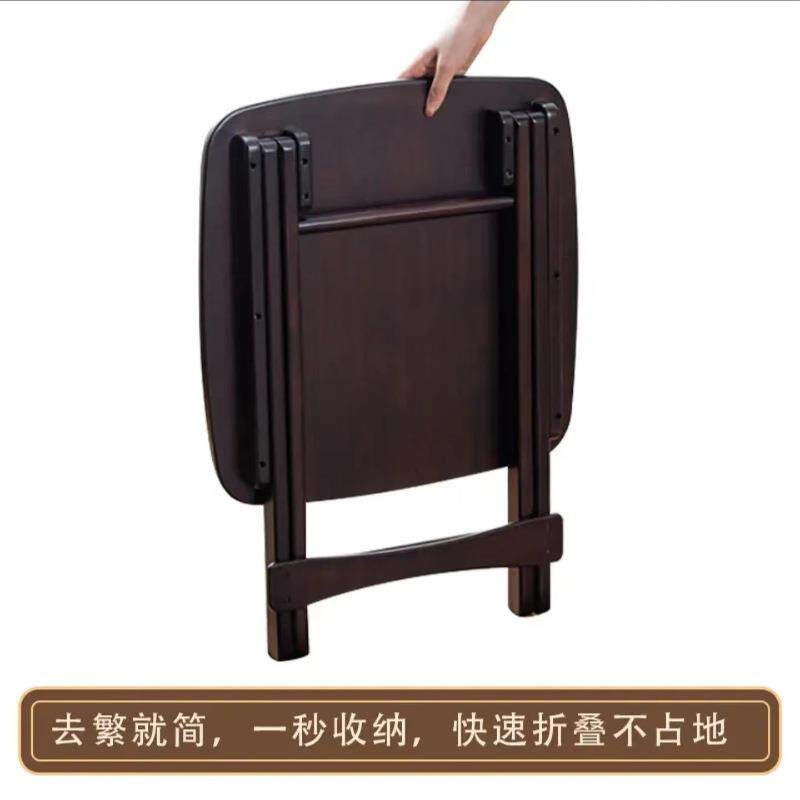 折叠小桌子简约方桌户外露营便携式茶几实木阳台休闲野餐桌热销款