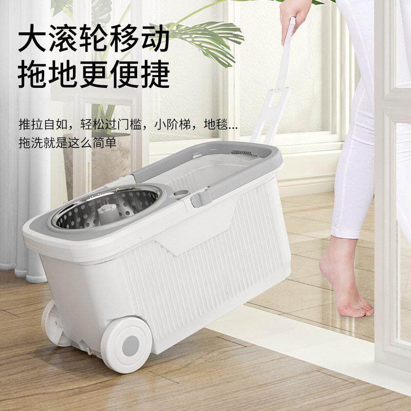 家用旋转多功能可拆卸拖把桶免手洗拖布墩布干湿两用拖把
