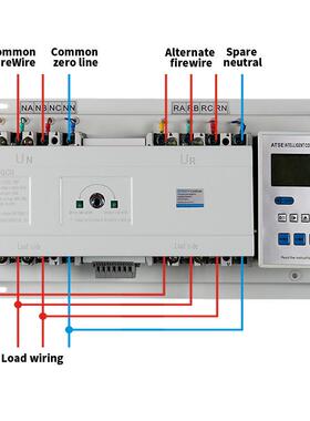 智能型双电源自动转换开关4P100A三相四线ATS切换器CB级格驰电气