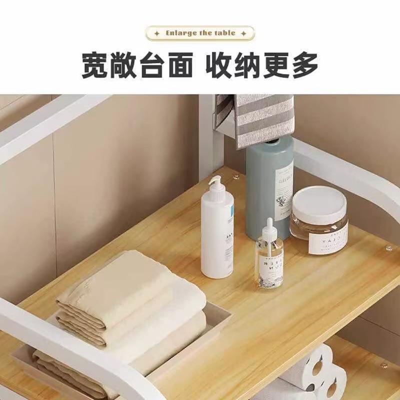 卫生间置物架洗手间脸盆毛巾架浴室多层收纳架角架阳台储物架落地