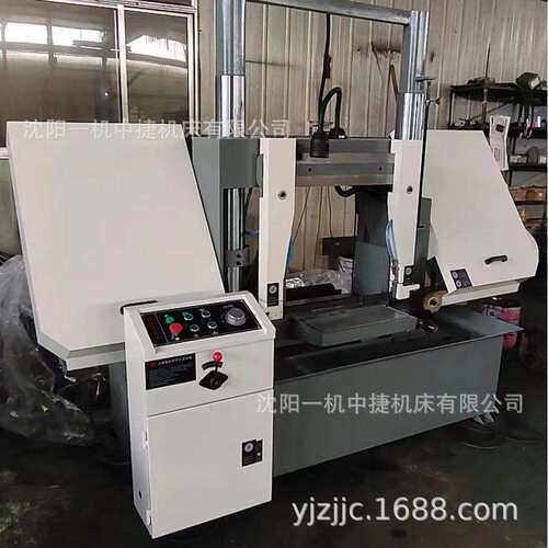 沈阳一机双立柱带锯床GT4250 三向液压加紧锯带断裂可自停42锯床