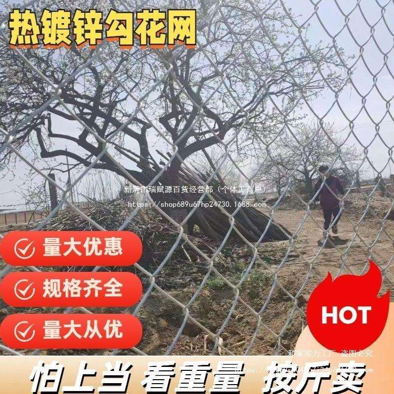 热镀锌铁丝网勾花网养鸡养殖牛羊钢丝网果园围栏网户外庭院防护网
