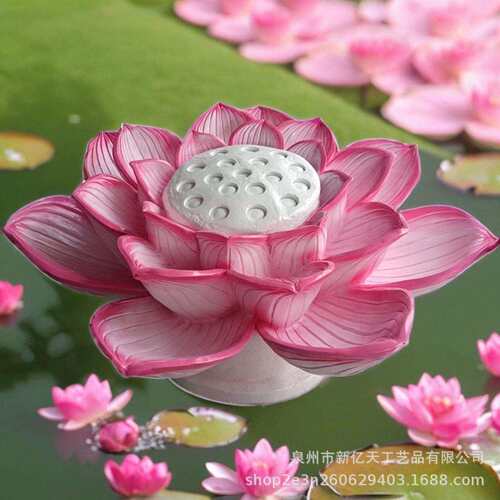 户外荷花喷泉摆件仿真莲花雕塑公园景区水池景观装饰别墅庭院造景