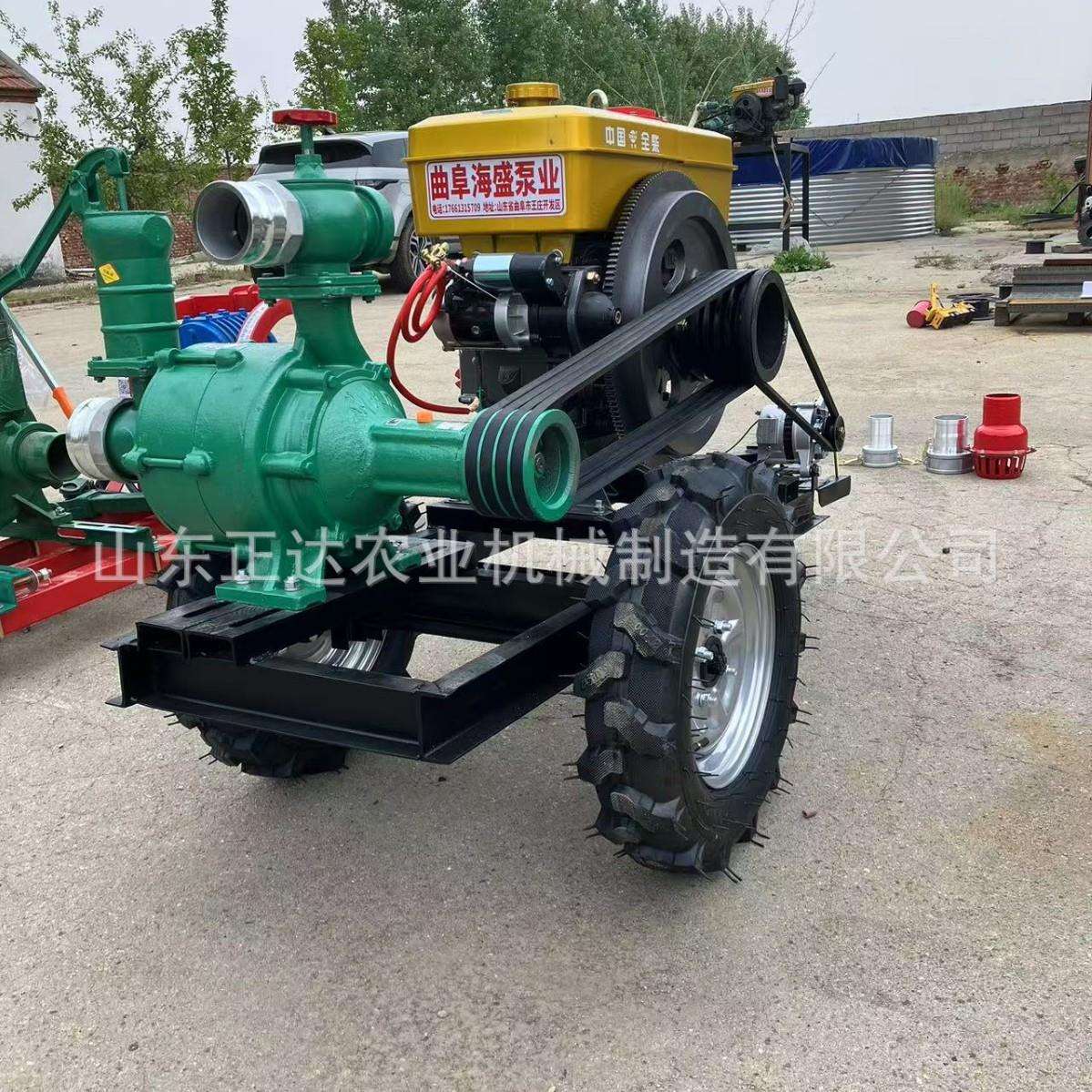 柴油三叶轮高压喷灌水泵 后输出拖拉机增压泵抗旱浇地 管道增压