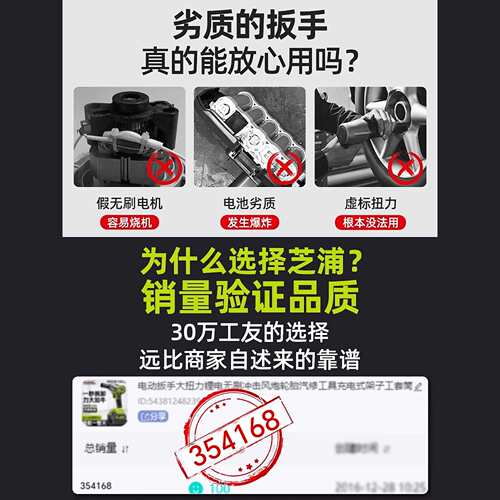 电动扳手大扭力风炮无刷多功能转换头冲击汽修工具架子工专用套筒