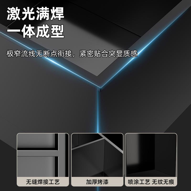 欧束美 防水分层隔板304不锈钢壁龛嵌入式柜浴室收纳卫生间置物架