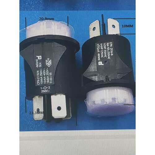 圆形自锁按钮开关带锁带灯CXP-2116-N