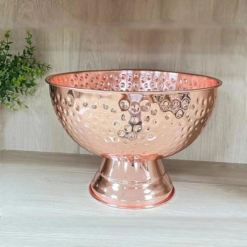 不锈钢冰桶 304酒吧香槟碗大号锤点鸡尾酒冰镇桶KTV酒吧用具冰酒