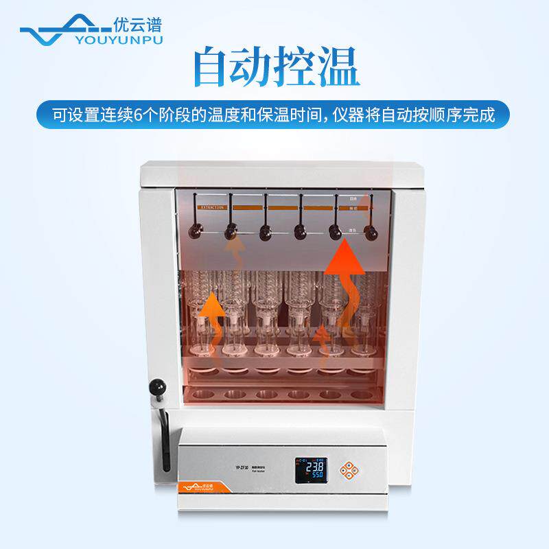 脂肪测定仪自动索氏提取仪器脂肪有机物萃取全自动粗脂肪测定仪