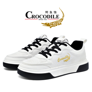 鳄鱼恤新款男潮流百搭简约时尚休闲板鞋EY1205