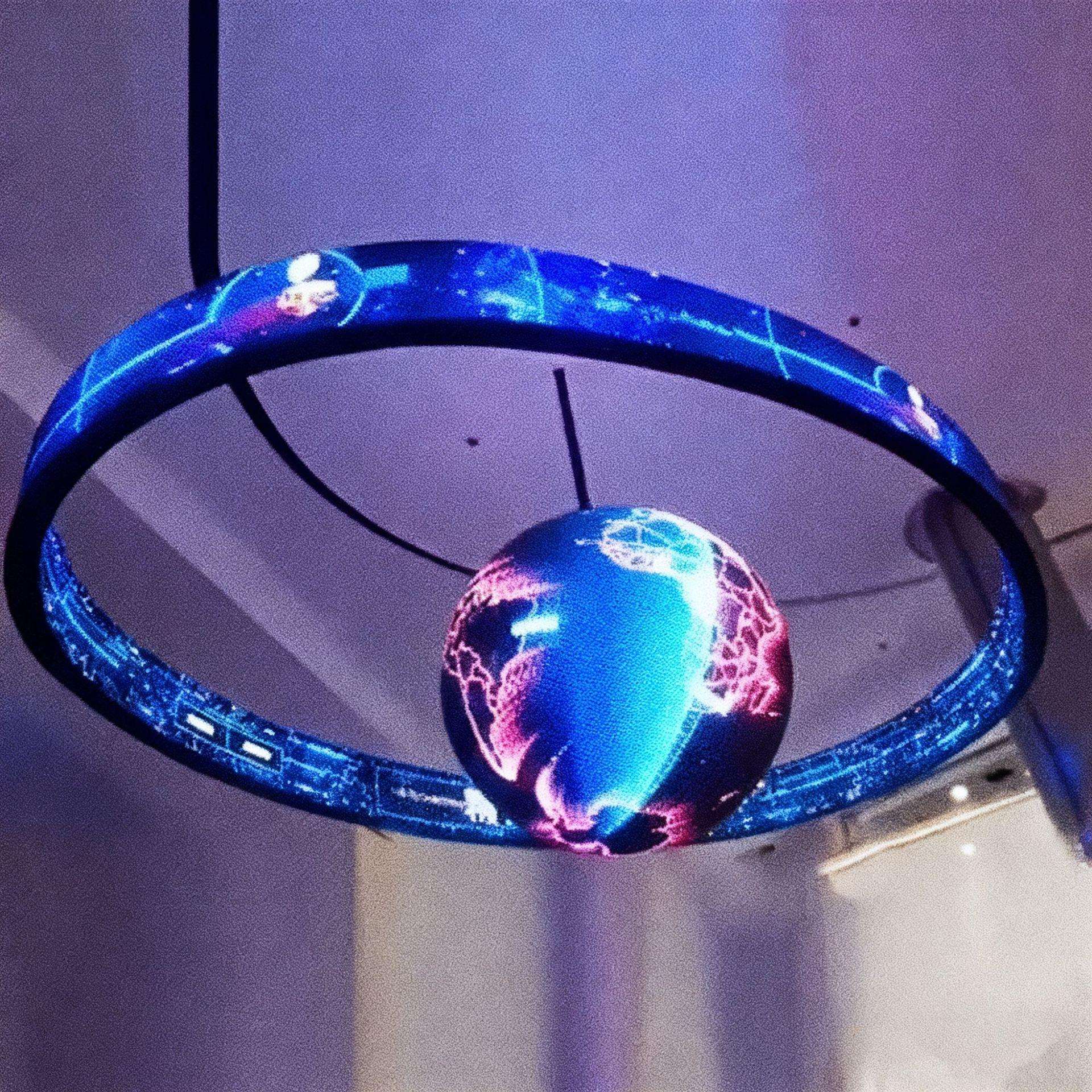 led圆环屏 360°全视角高清高亮无缝拼接环形显示屏展厅商超专用