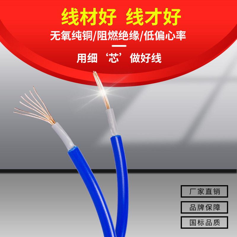 永壹珠江牌BV纯铜芯电线电缆多股护套软电线绝缘家装电线工程线