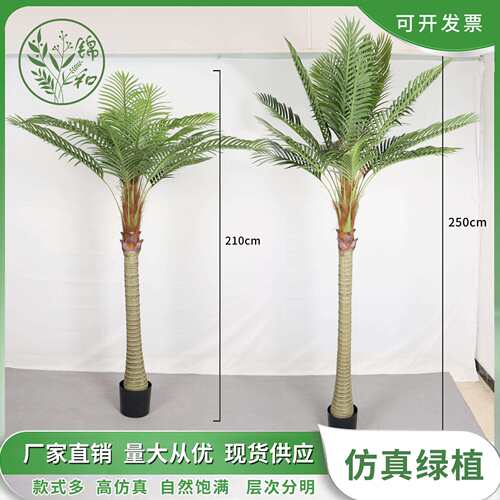 高端仿真椰子树槟榔树大型仿真植物落地客厅室内装饰绿植盆栽造景