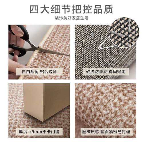 入户门地垫门口耐脏除尘防水仿剑麻地毯大面积可裁剪进门入户门垫