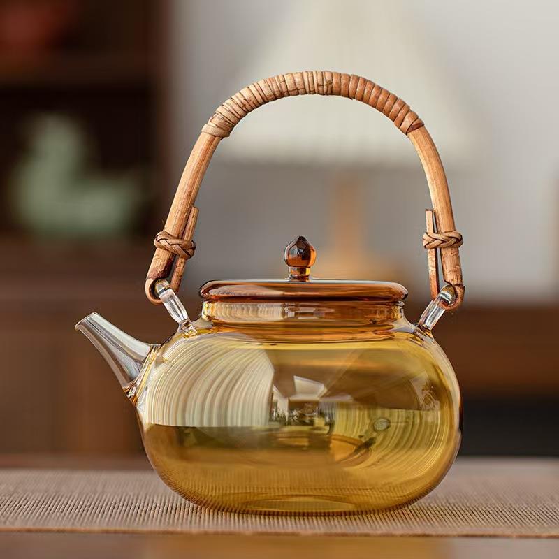 2024年新款玻璃烧水壶煮茶壶电陶炉大容量耐高温泡茶家用茶炉套装