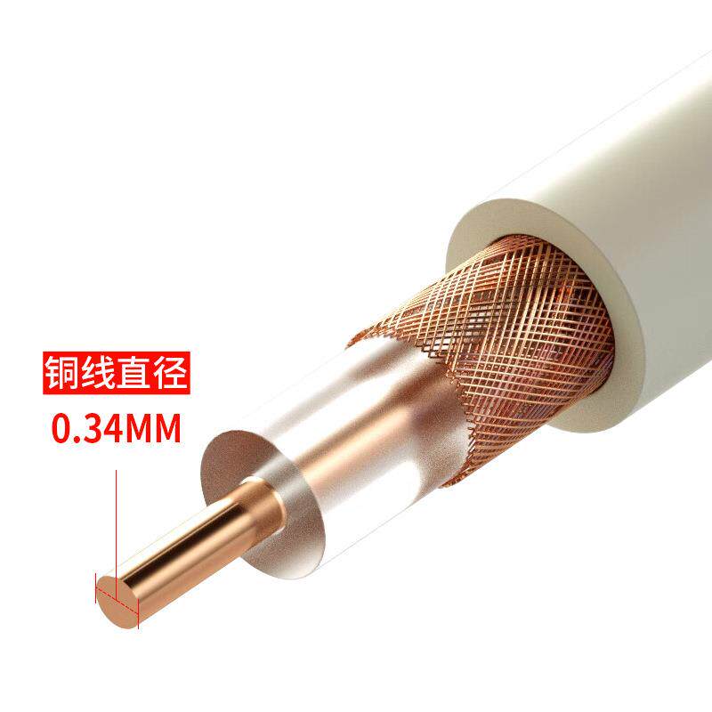 LHG两兆75欧姆同轴电缆SYV75-2-1单芯数字信号线2M射频线100/200M