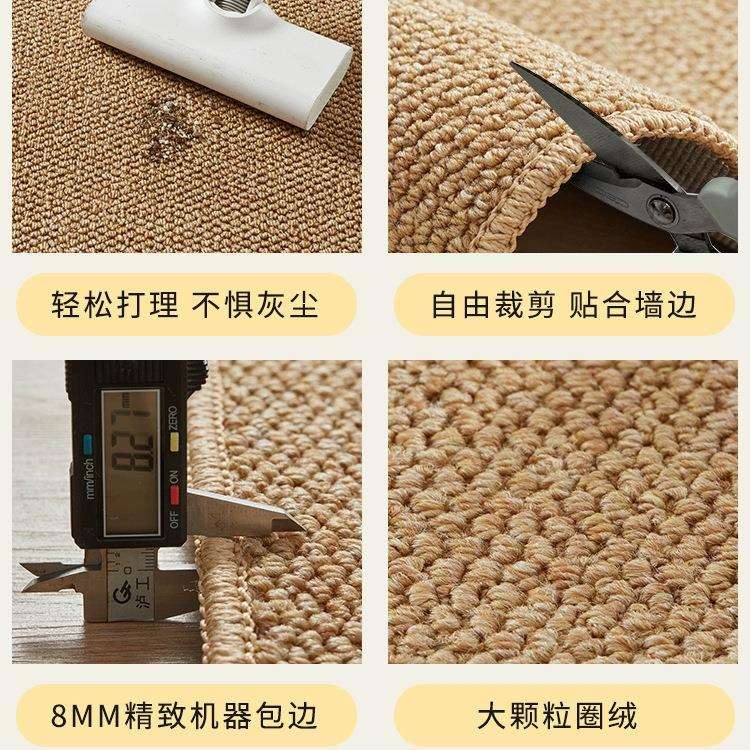 仿剑麻入户门地垫地毯客厅摄影棚拍照沙发卧室床边飘窗猫抓板垫子