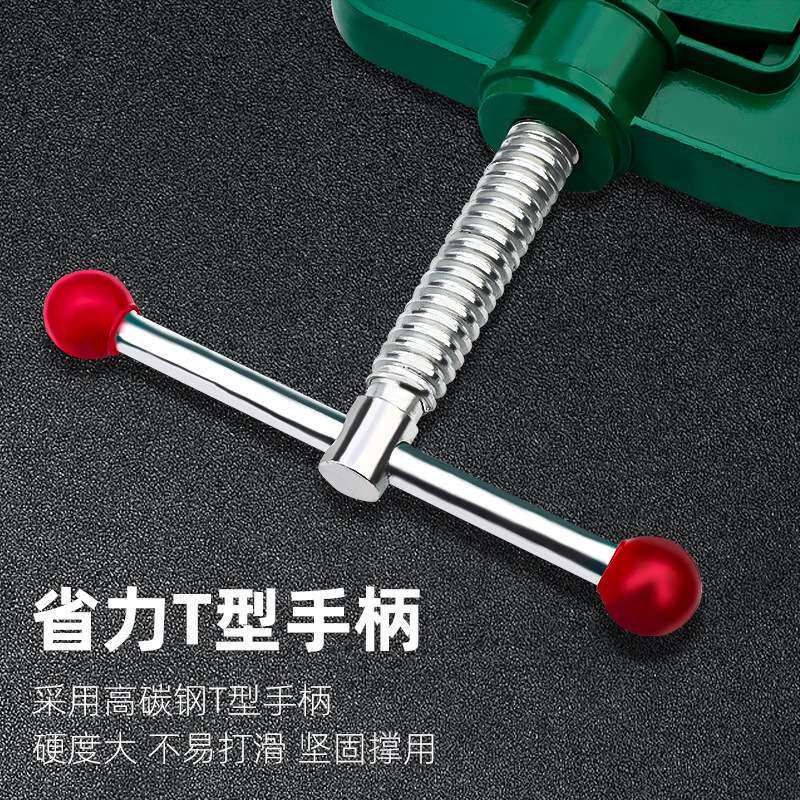 拓森多功能龙门钳夹管钳工作台固定桌虎钳重型台虎钳压力钳台钳